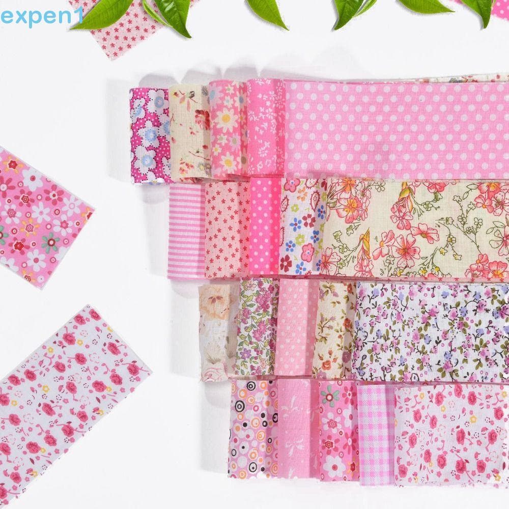 EXPEN 40 Peças De Tecido Patchwork , De Algodão Floral Estampado Colorido Em Rolo De Gelatina , Feito À Mão
