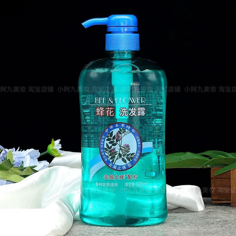 Abelha flor shampoo essência de ervas anti-coceira anti-caspa controle de óleo hidratante shampoo de limpeza melhorar a 
