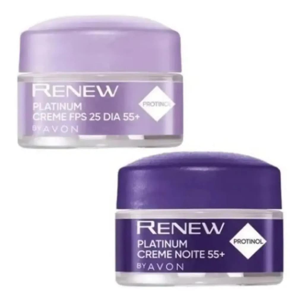 Minikit Creme Anti-idade Avon Renew Platinum 60+ Dia E Noite
