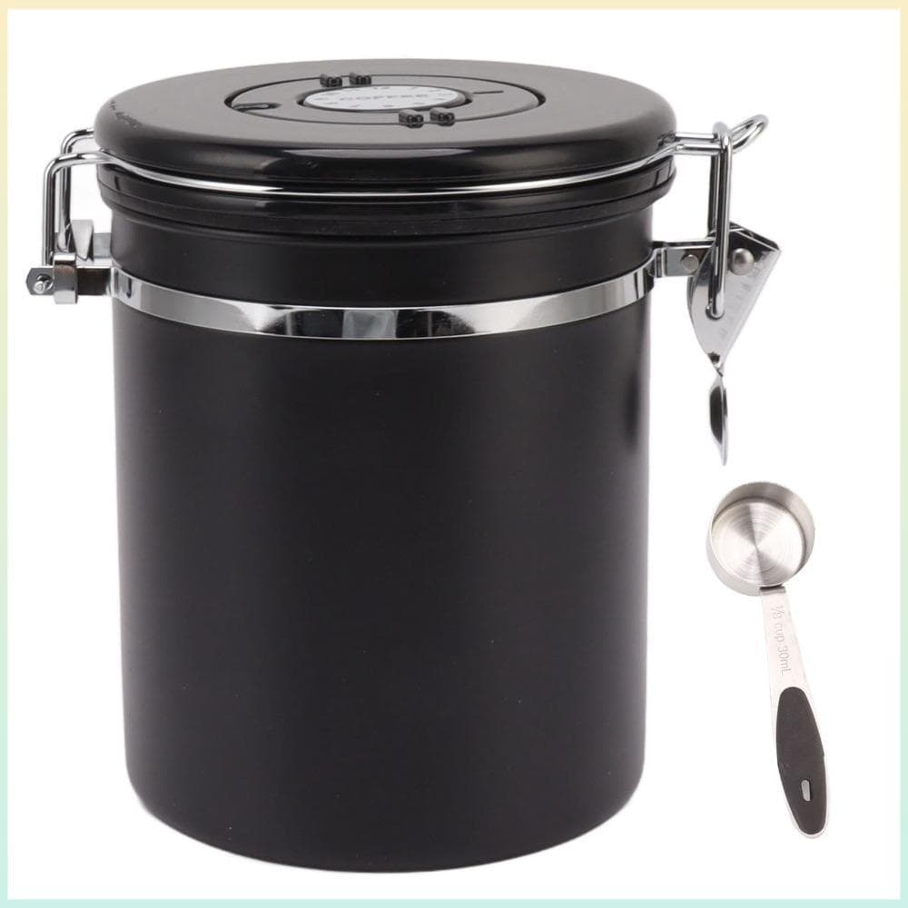Vasilha De Café , Recipiente De Armazenamento De Grãos Em Aço Inoxidável 1.2L/1.5L/1.8L 304