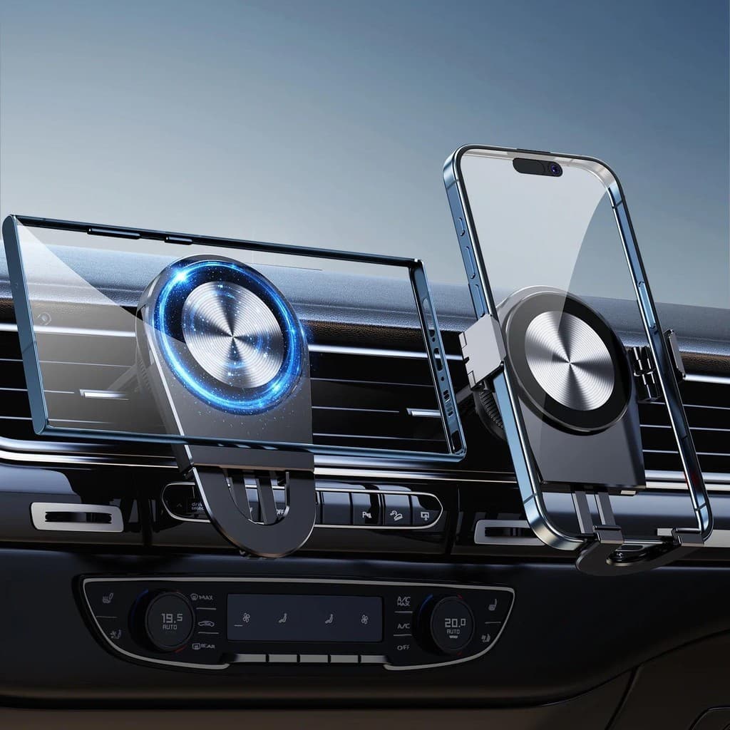 Hipacool Suporte De Telefone Para Carro , Magnético De Alumínio Com Clipe Ventilação De Ar Do Adequado iPhone i