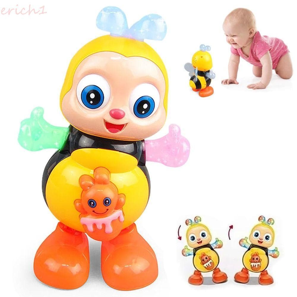 ERICH1 Abelha Brinquedos Elétricos , Iluminação Flash Cantando Dança Brinquedo , Desenhos Animados Educativos Crianças M