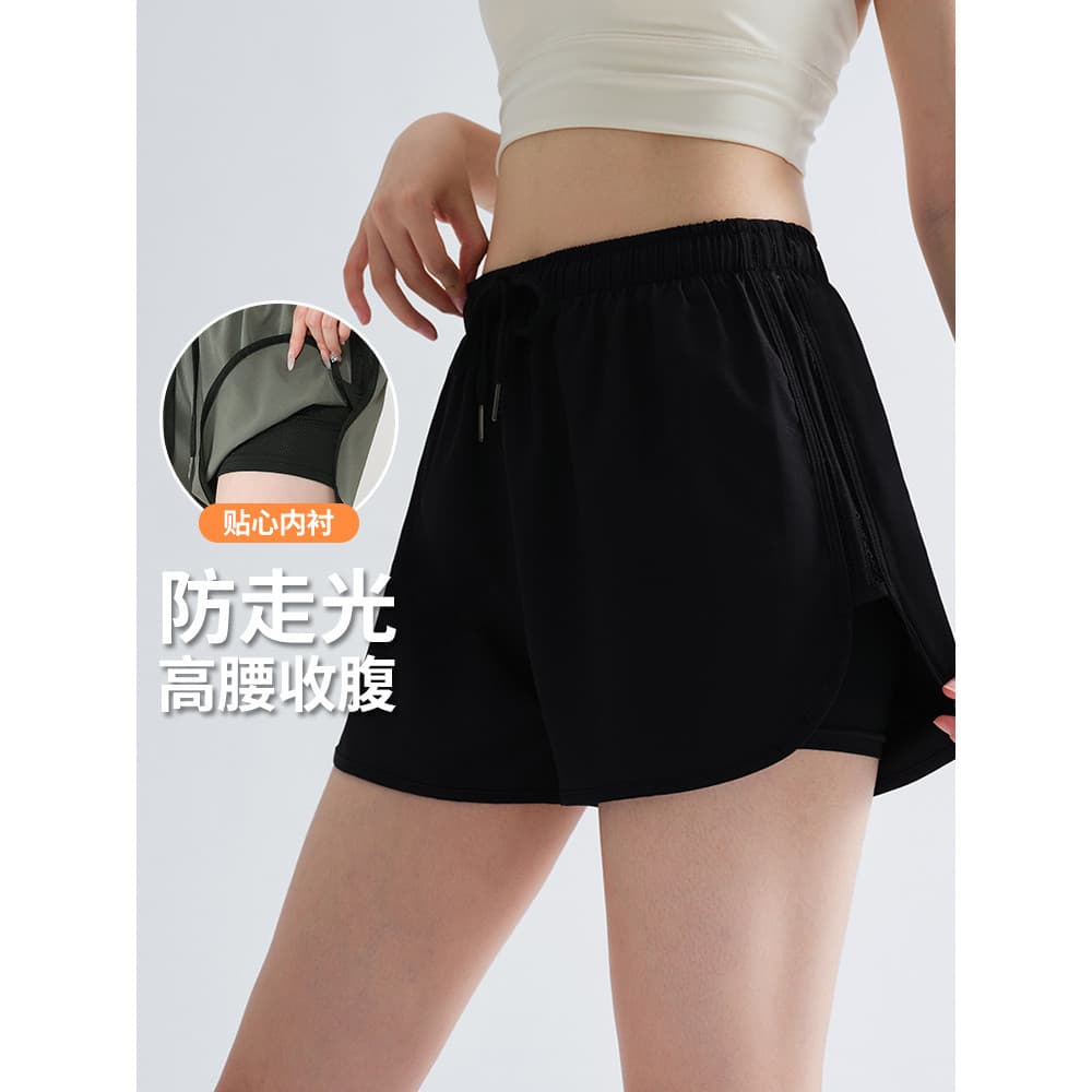 Shorts esportivos femininos verão estilo fino roupa externa roupas de Fitness soltas respiráveis de secagem rápida taman