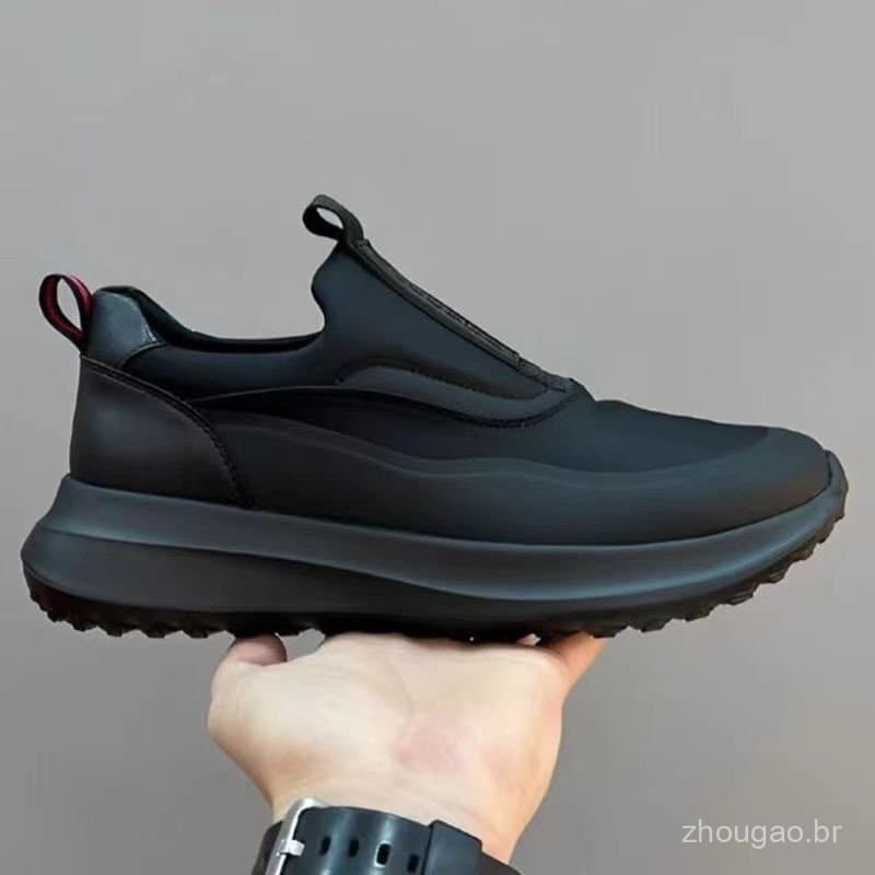 Novos tênis masculinos casuais, leves, para corrida, com sola macia, tênis esportivos, tênis de sola grossa, modelo IIDK