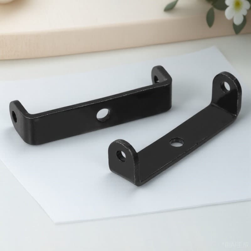 2 Pçs De Aço Resistente Em Forma De U Suporte Preto Prateleira Montagem Ferragem Armário De Parede Prateleiras Conector 