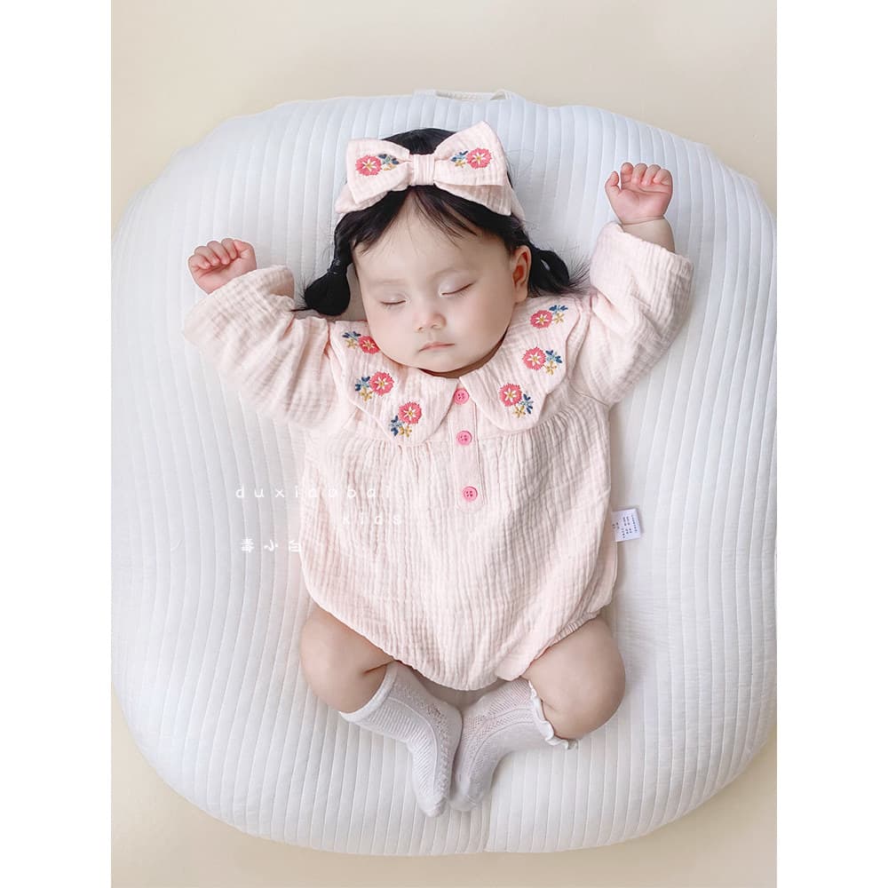 Roupas de bebê roupas de outono macacão bebê menina Super bonito bordado roupas de bebê primavera lua cheia princesa mac