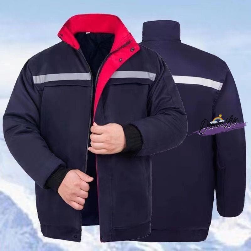 Jaqueta acolchoada grossa de inverno Jaqueta acolchoada Jaqueta masculina de trabalho Jaqueta acolchoada de inverno à pr
