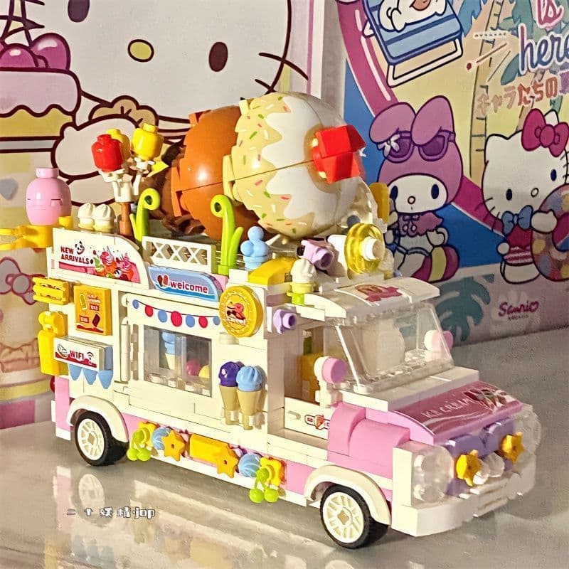 1.000 peças de blocos de construção Lego, coleção para meninas, carrinho de bolo, brinquedos para montar, presente de an
