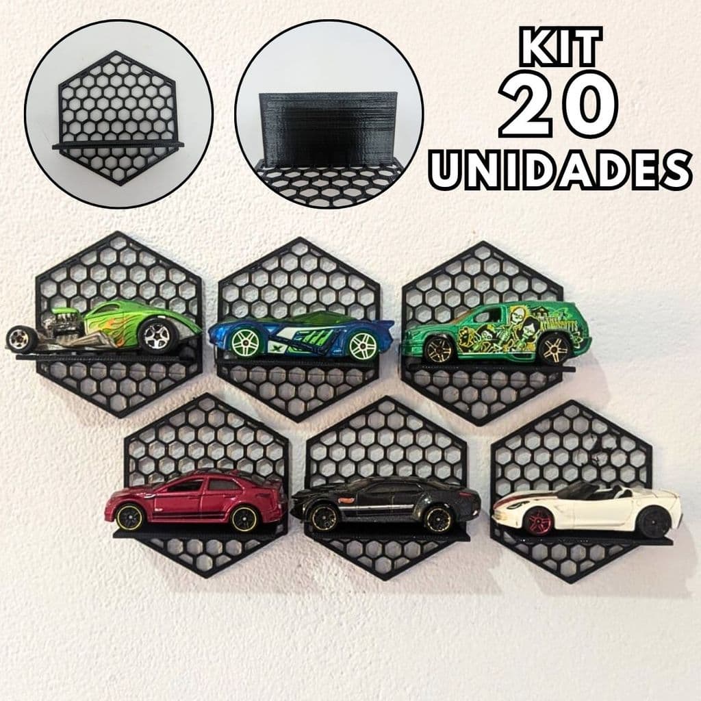 Kit Prateleira Estante de Parede para Miniaturas Action Figures Display Organizador Modular 10/20 un Suporte