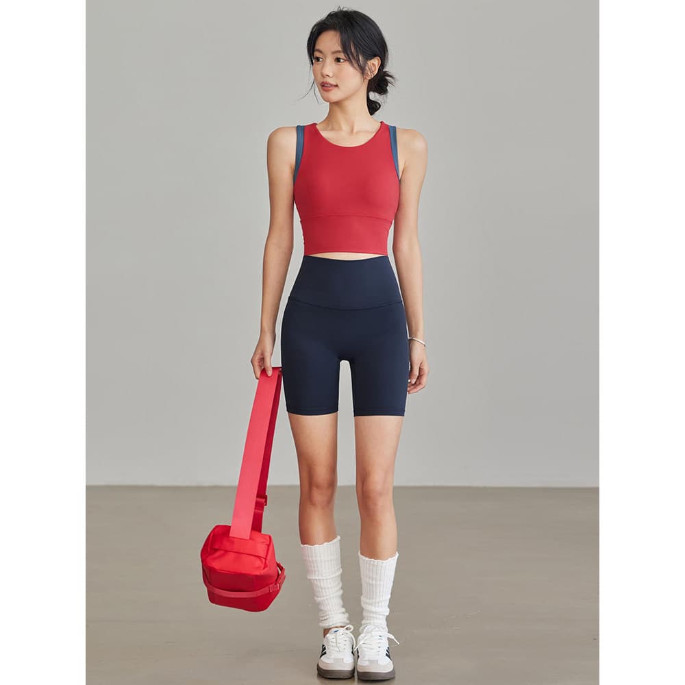 Sutiã esportivo feminino Top fitness academia Sutiã de alta sustentação À prova de choque I-colete roupa interior esport