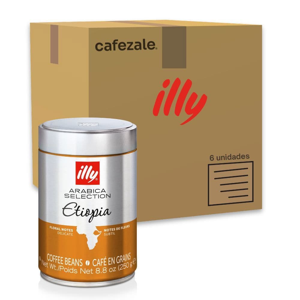 Café em Grão illy Etiopia 250g Kit 6 Latas