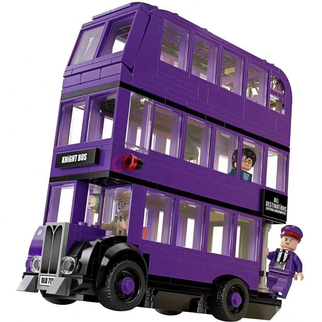 Ônibus Noturno de Harry Potter - Blocos de Montar Cavaleiro, Brinquedo de Quebra-Cabeça Infantil Lego FQ04
