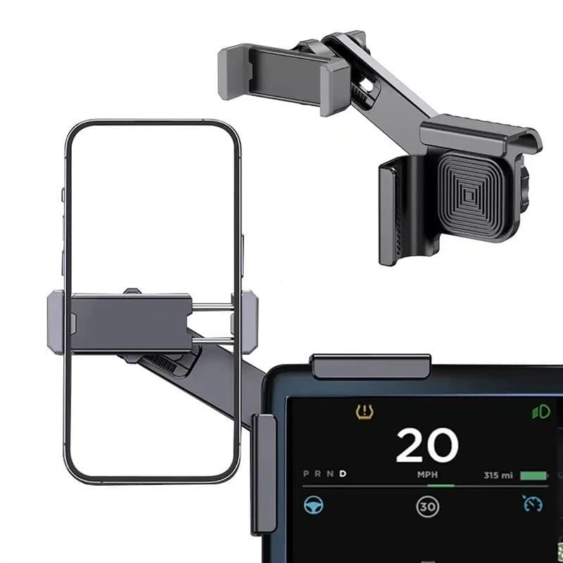 Suporte de GPS com rotação de 360 graus °     Suporte Universal para Celular de Carro UHRR para BYD Tesla Model 3/Y/S/X 