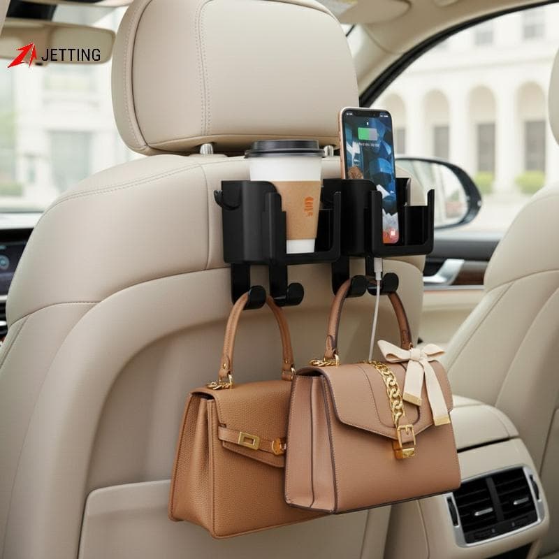 [Jetingbuy] Suporte De Copo Para Carro 6 Em 1 Universal Garrafa De Água Organizador De Armazenamento De Bebidas Múltipla