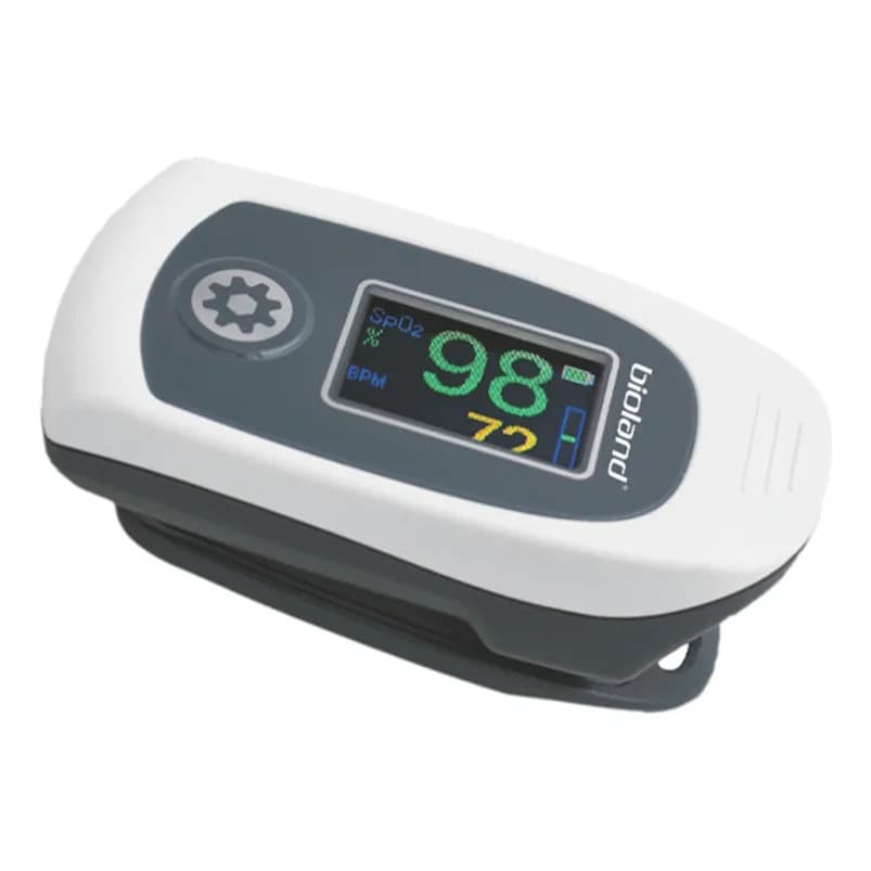 Oxímetro De Dedo Portátil Adulto Kids At101c Bioland Anvisa Branco