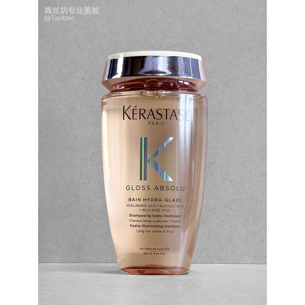 [Novo produto] Kashi Glaze Rose Shampoo Hidratante 250ml Hidratante Anti-Frizz Suave Brilhante Silicone Livre