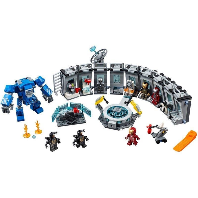 524 Peças de Blocos de Montar de Super-Heróis da Marvel Avengers, Brinquedos de Armadura Compatíveis com Lego VJ6I