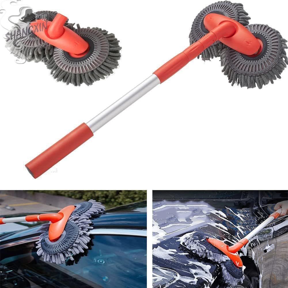 Escova De Limpeza De Carro SHANGXIN , Esfregão De Lavagem Ajustável Com Cabeça De Dupla , Kit Super Absorvente
