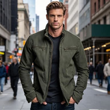 Jaqueta masculina jaqueta Cargo Casual retrô de manga comprida cardigã solto roupas esportivas masculinas