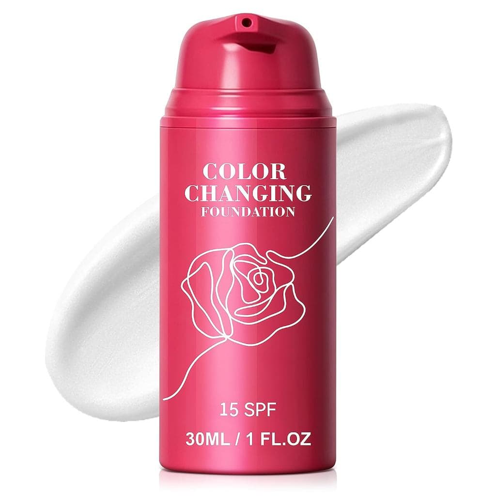 Base de Maquiagem Coreana que Muda de Cor, Base Líquida Adaptável ao Tom de Pele para Mulheres, Acabamento de Longa Dura
