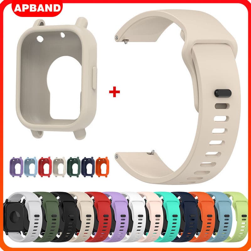 Pulseira Strap Capinha Capa De Silicone Accessories Para Relógio Smartwatch Redmi Watch 5 Active/Redmi Watch 5 Lite