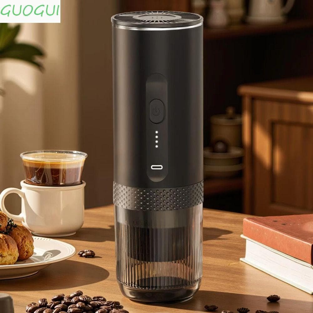 Café Expresso Portátil GUOGUI | Cafeteira Elétrica Com Autoaquecimento De 20 Bar , Sem Fio 7500mAh