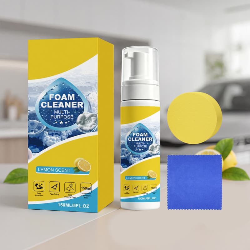 Kit de limpeza de espuma multiuso, estoque pronto, Interior do carro, couro, assento, limpeza, descontaminação, manutenç