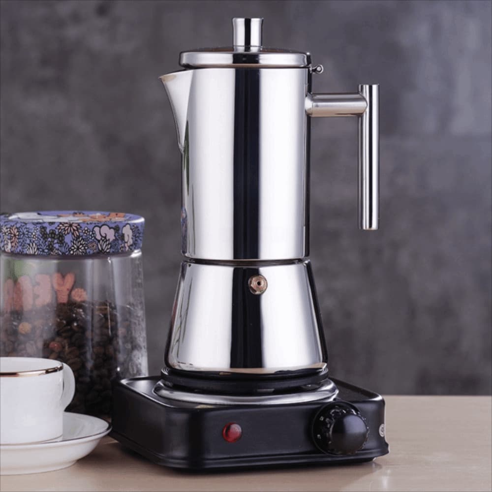 Pote Mocha , Cafeteira Italiana Antioxidante De Calor Rápido , Reforçado Para Máquina De Café Expresso 200/300/600 ML