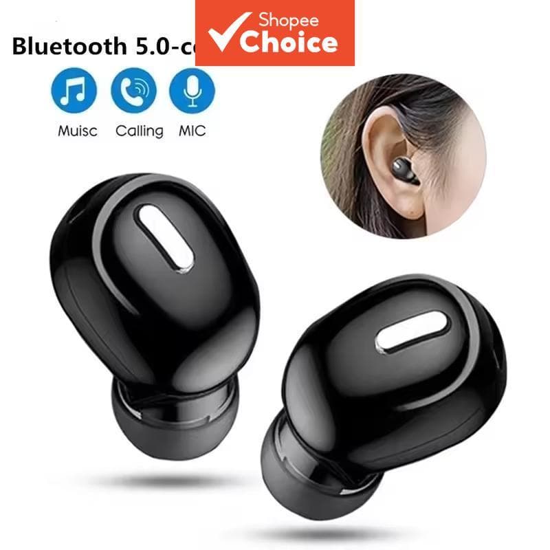 Fones De Ouvido Únicos Mini TWS Bluetooth Redução De Ruído Esporte Com Microfone Handsfree Fone Para Smartphone Sem Fio