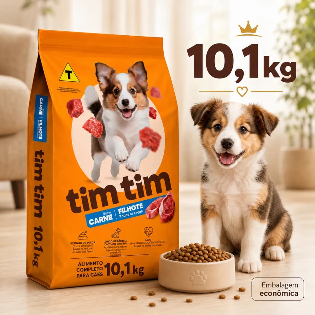 Ração Para Cachorros Tim Tim Filhote (10kg) - Bioquima