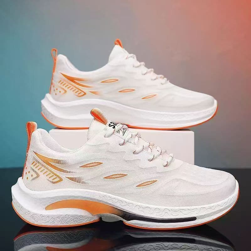 Tênis esportivo respirável, novo modelo de tênis casual para corrida, leve, estilo "dad shoes" com malha, tênis moderno.