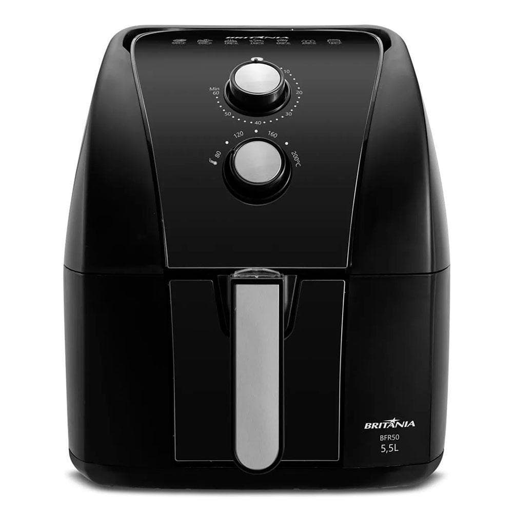 Fritadeira Elétrica sem Óleo Britânia BFR50 5,5L 1500W Redstone Bivolt