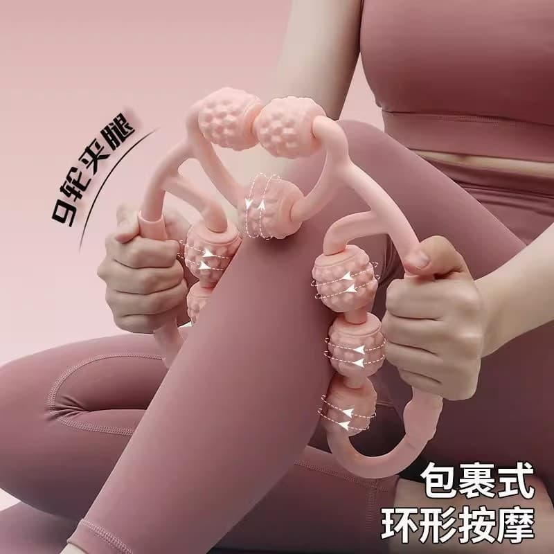 Anel perna clipe massageador perna relaxamento muscular massageador não-espuma rolo fogão ferramenta útil fogão