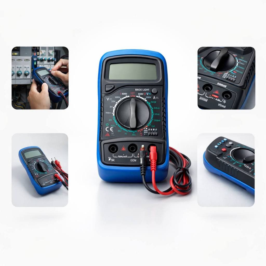 Multímetro Digital Profissional Multi Teste Visor Bip Multímetro Profissional Portátil Digital Multi Funções