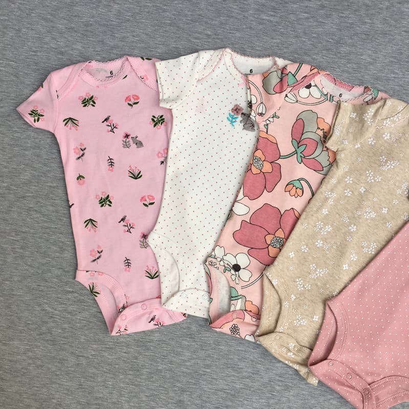 Body para menina Carters / Roupa para menina Carters / Body para bebê / Body para bebê de manga curta Carters meni HA7M