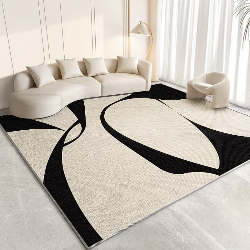 [Novos produtos] Nordic Light Luxury Sala de estar Tapete Resistente à sujeira Fácil de cuidar Tapete antiderrapante Dom