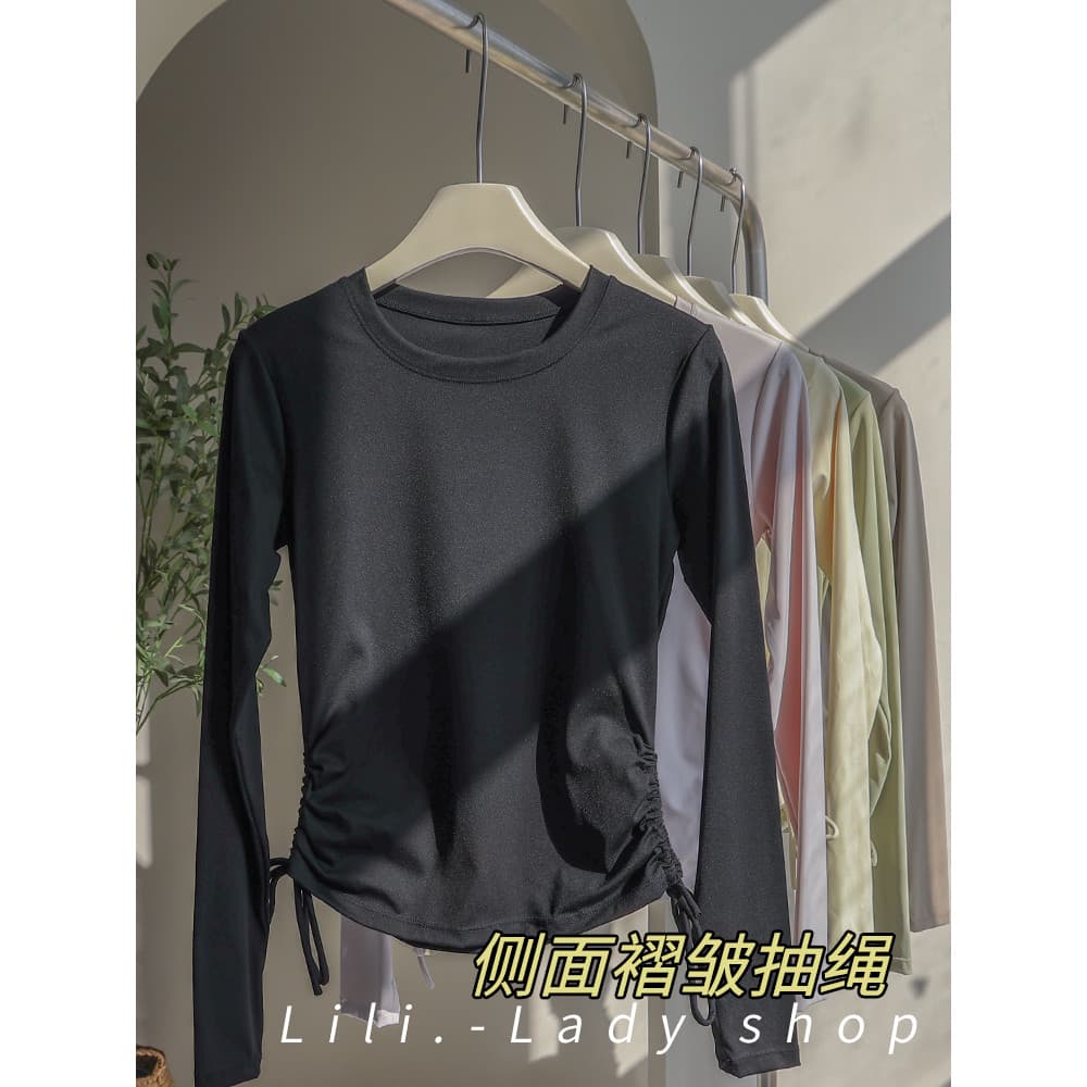 Roupas de Yoga femininas profissional High-End sentimento 2026 novo topo esportes roupas de Fitness camiseta Pilates dop