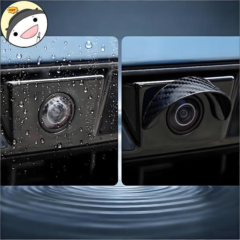 Maud Carro Baup Câmera Capa De Chuva Padrão Fibra Carbono Auto Adesivo Anti Brilho Protetor Para Veículo Traseira 1/2/4 