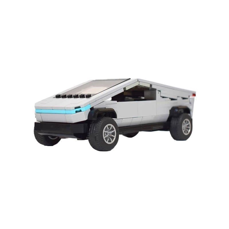 Os blocos de montar MOC são compatíveis com os blocos de montar de partículas pequenas LEGO 34830 Cyber Truck, um modelo