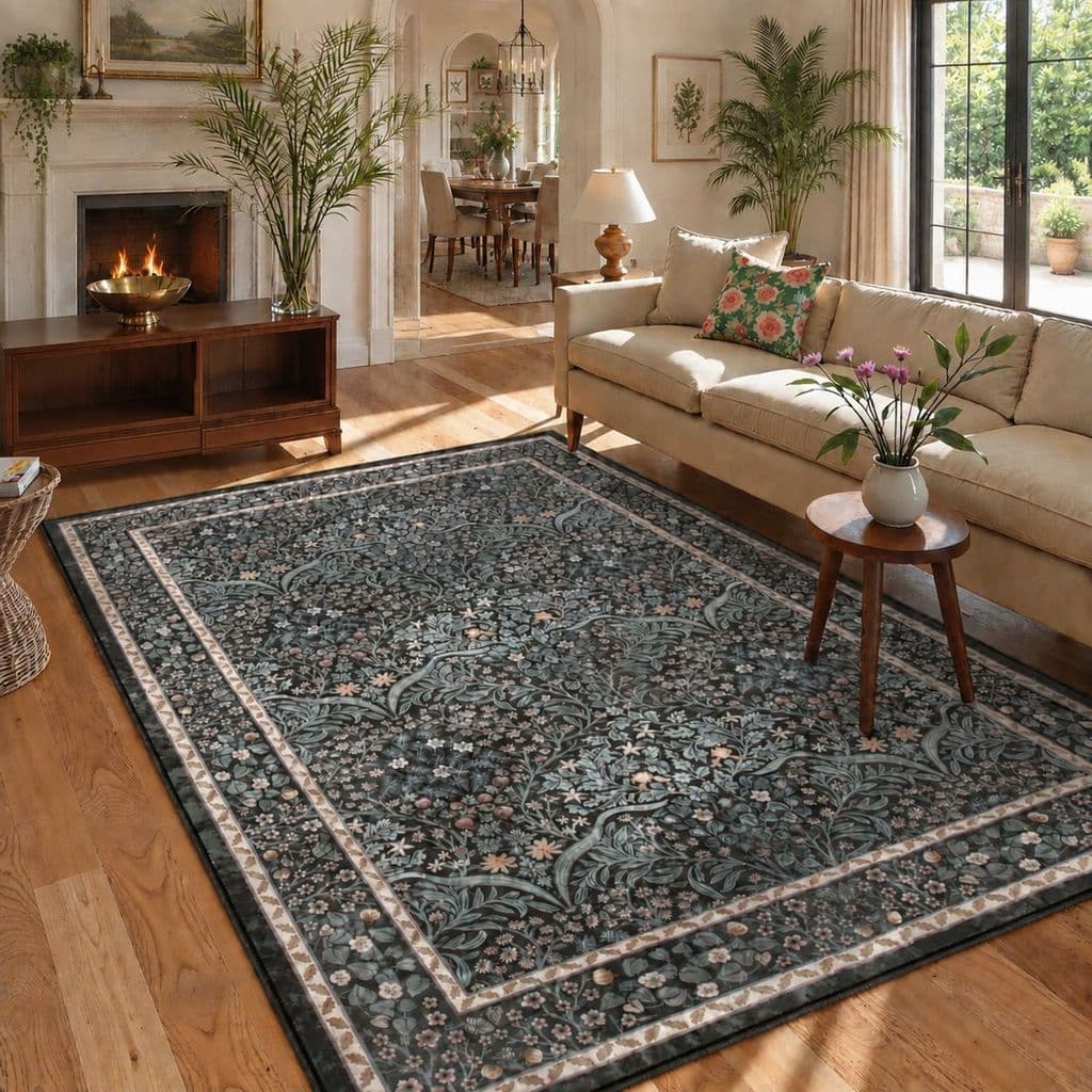 [Novo produto] tapete boêmio sala de estar mesa de centro quarto máquina lavável decoração tapete antiderrapante