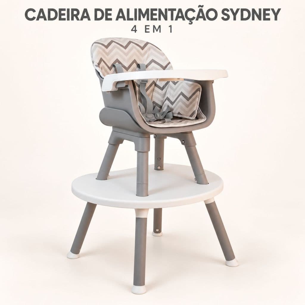 Cadeira De Alimentação Bebe Infantil Portatil Multifuncional Premium