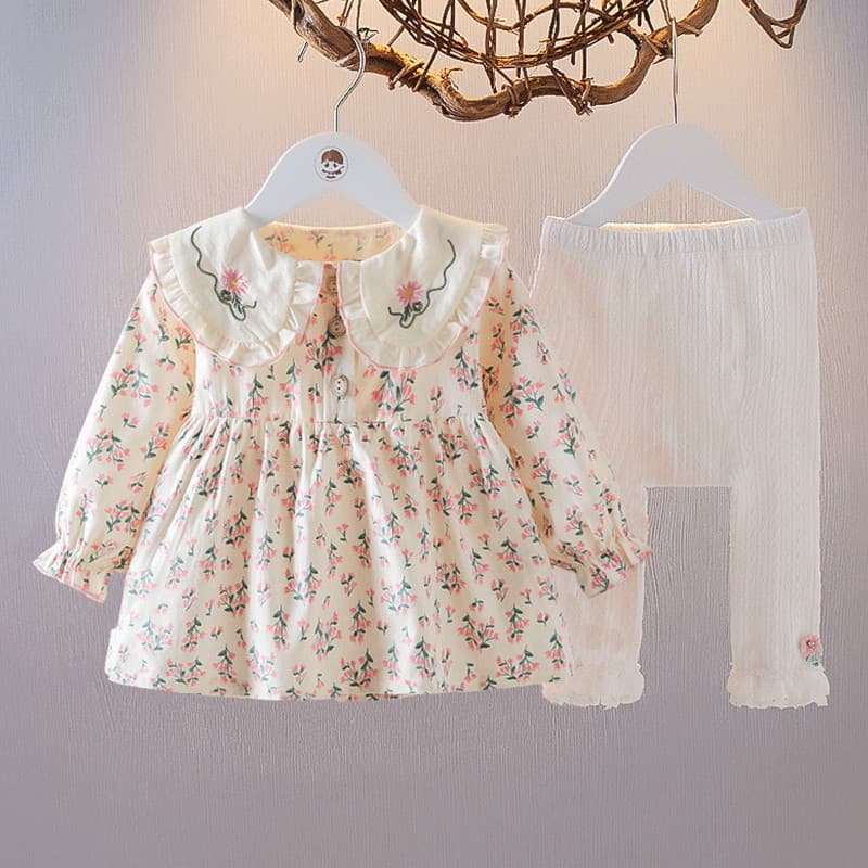 Meninas primavera estilo roupas infantis moda primavera outono roupas de bebê menina moda bebê menina vestido de princes