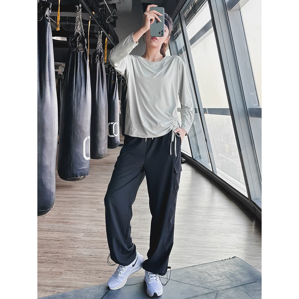 Roupas de Fitness femininas verão 2026 novo estilo manhã correndo respirável de secagem rápida roupas de Yoga de três pe