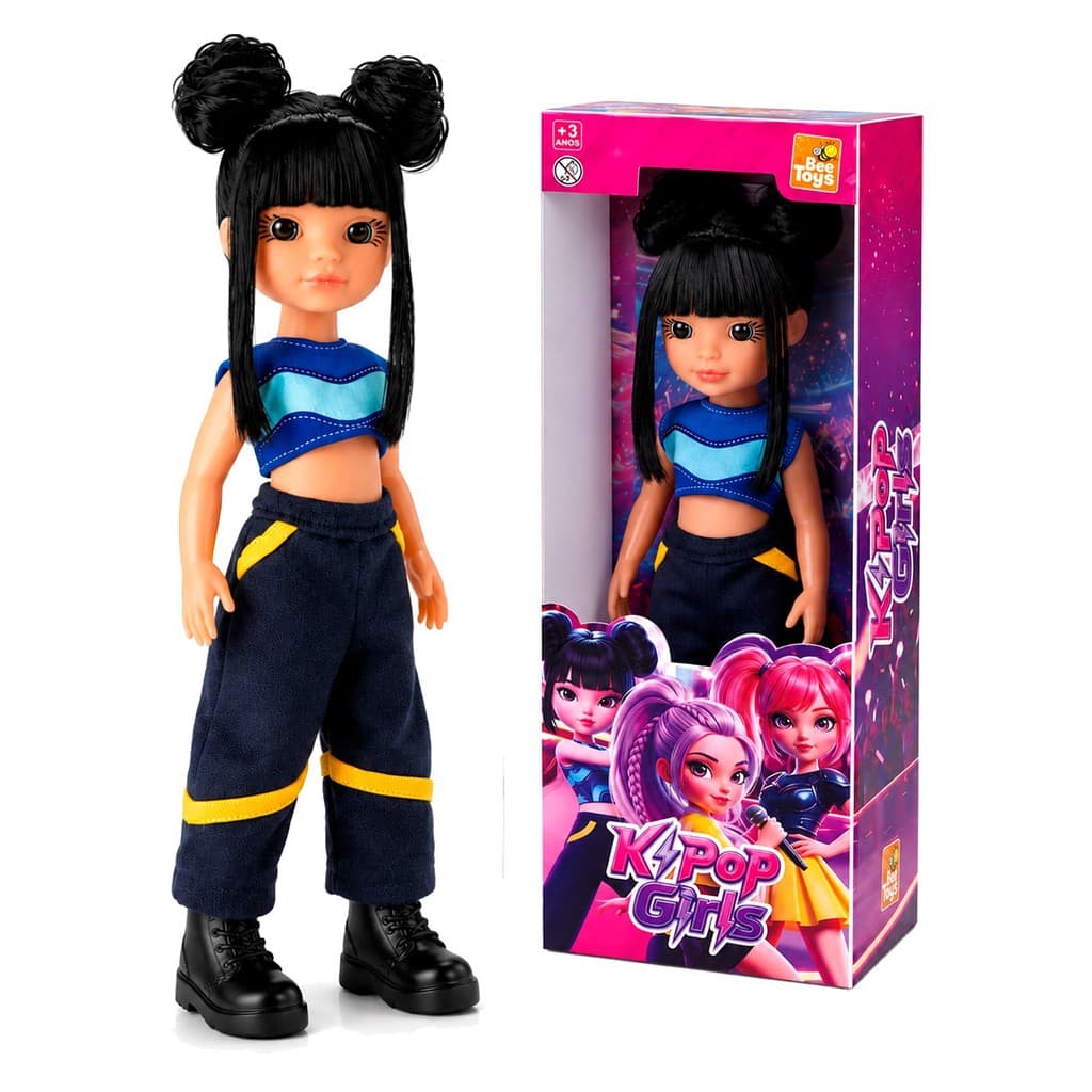 Boneca Lumi Beverly Brinquedo K-Pop Girls Caçadora Articulada Infantil - Bee Toys