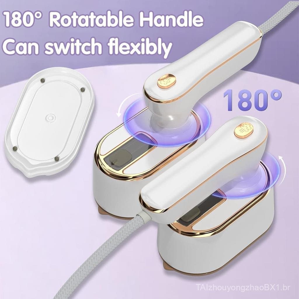 Ferro a Vapor Portátil para Roupas - Mini Máquina de Passar a Vapor de Tamanho Pequeno para Viagens, Faculdade, Dormitór