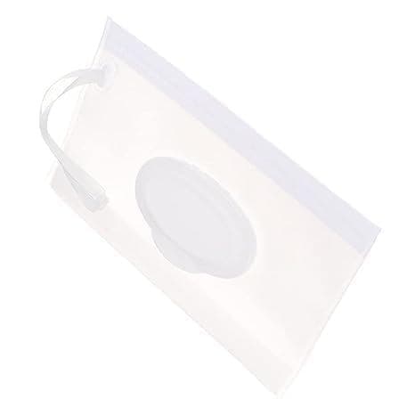 Estojo Branco para Lenços Umedecidos de Bebê, Porta-Lenços Umedecidos para Viagem, Mantém os Lenços Úmidos, Conjunto de 