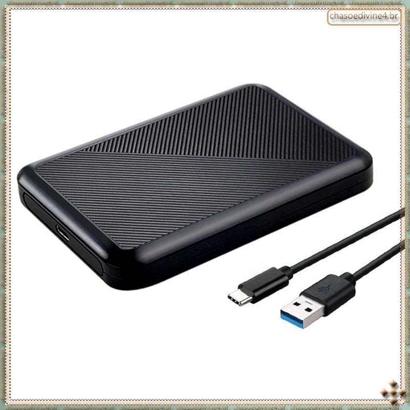 [Ykr] Gabinete De Disco Rígido Externo 2.5 " 5 Gb/S USB 3.1 Para PC Laptop Suporta 6 Tb Máx . Serve SSD SATA De 7 Mm/9.5