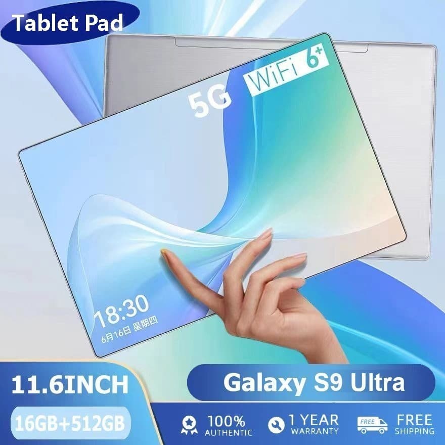 Pad Pro16 Tablet 16GB + 1024GB Android 15.0 Tablet PC Online Class Zoom 2026 Top Sale Novo
