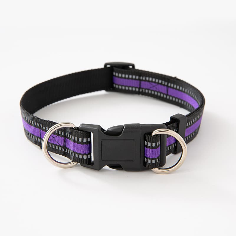 Coleira de Nylon para Cães, Guia Ajustável e Refletiva, Coleira de Nylon para Cães 4UIL