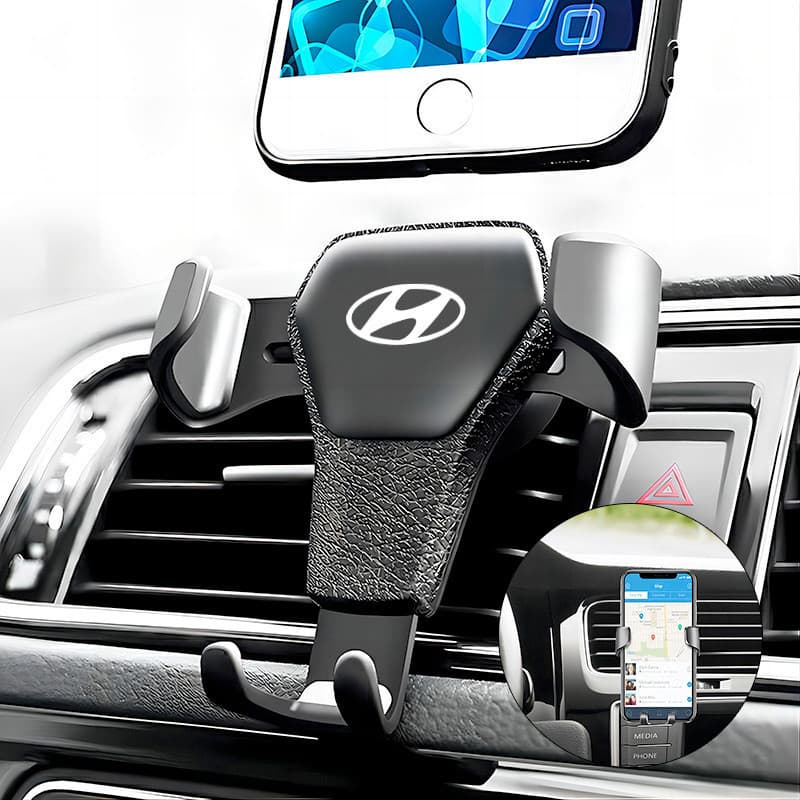 Suporte universal para celular de carro, tipo fivela de saída de ar, com sensor de gravidade, para montagem no carro, co